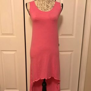 NWOT Pink Hi-Low Tank Sundress Coverup